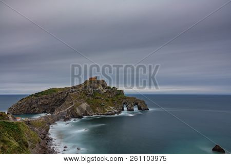 San Juan De Gaztelugatxe Church Ultra Long Exposure, Bottom View