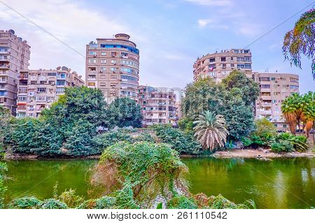 The Simple Styled Housing Of Residential Neighborhood In Roda (rawdah) Island, Cairo, Egypt