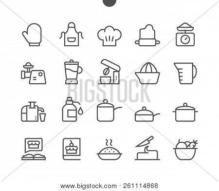 Cooking Ui Pixel Perfect Well-crafted Vector Thin Line Icons 48x48 Grid For Web Graphics And Apps. S