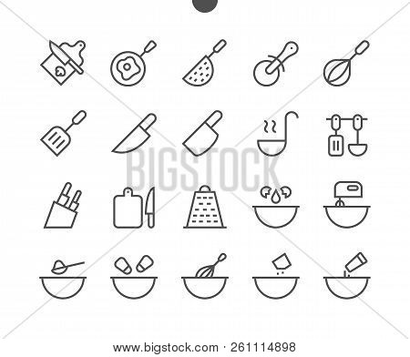 Cooking Ui Pixel Perfect Well-crafted Vector Thin Line Icons 48x48 Grid For Web Graphics And Apps. S