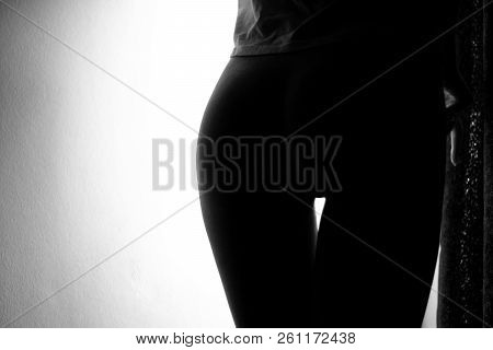 Black And White Photo Of A Beautiful Female Butt