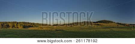 Meadows And Forest In Sumava National Park In South Of Bohemia