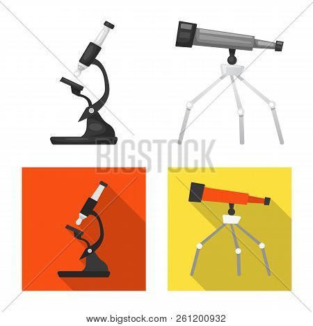 Vector Illustration Of Education And Learning Symbol. Set Of Education And School Vector Icon For St