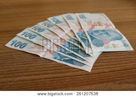 Turkish Lira Banknote. Turkish Lira Try Or Tl.