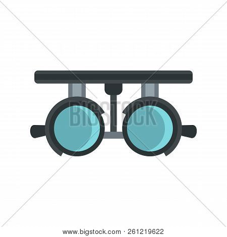 Medical Autorefractometer Icon In Flat Style Isolated On White Background Illustration