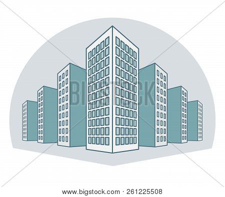 High Buildings, Residential House, Tenement Houses, Apartment Blocks, Condominiums, In Line Style. V