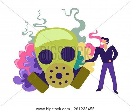 Zombie Captured By Person Scientist Studying Body Vector