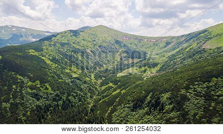View Of The Mountains From A Bird's Eye View
