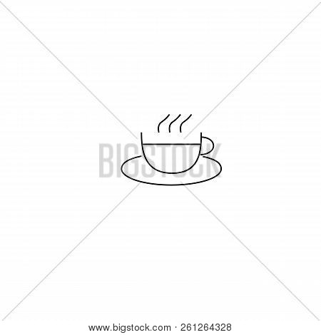 Coffee Or Tea Cup Icon Isolated On White Background.
