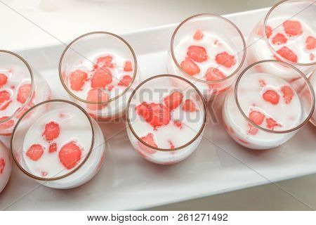 Water Chestnuts Coconut Milk Thai Dessert