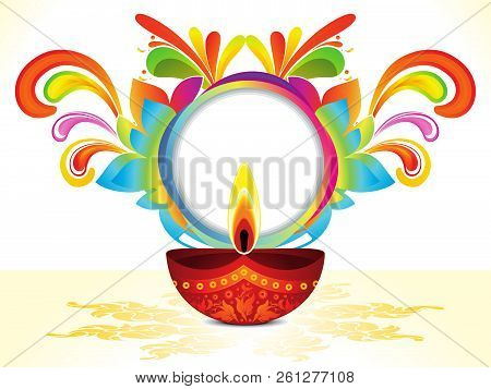 Abstract Artistic Creative Diwali Background Vector Illustration