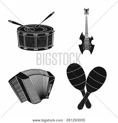 Vector Design Of Music And Tune Sign. Set Of Music And Tool Stock Symbol For Web.