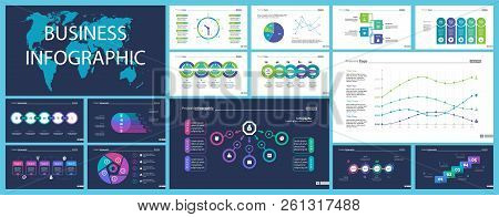 Business Inforgraphic Design Set For Management Concept. Can Be Used For Business Project, Annual Re