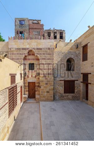 Exterior Facade Of Mosque Of Tekkeyet Al Bustami, Dar El Labbana District, Cairo, Egypt
