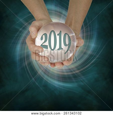 Take A Look At What 2019 Holds With A Crystal Ball Reading - Female Hands Holding A Large Scrying Ba