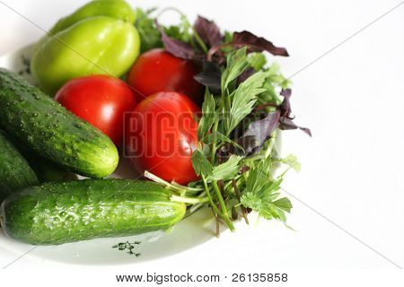 新鮮な野菜のセット