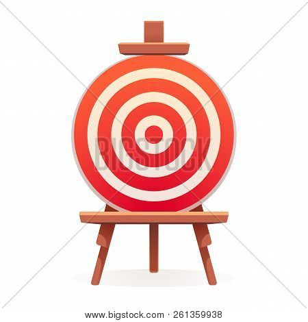 Arch Target Icon. Cartoon Of Arch Target Icon For Web Design Isolated On White Background