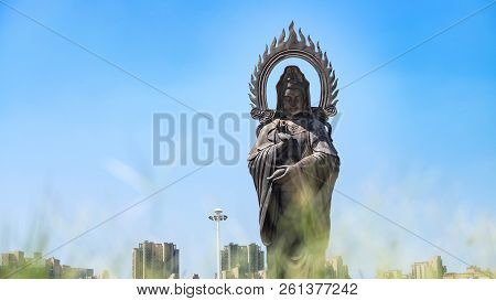 Wuhan, China - Sep 08, 2018:  Guiyuan Temple S A Buddhist Temple Located On Wuhan City, Hubei Provin