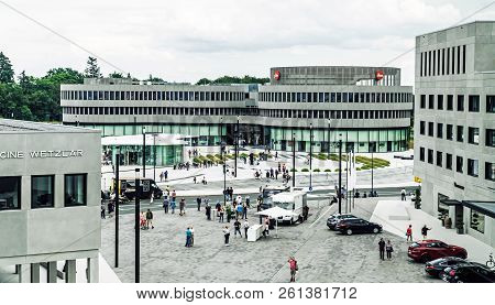 Wetzlar, Germany 17. June 2018:  Company Building Of Leica Camera Ag, Leitz Park, Wetzlar, Hesse, Ge