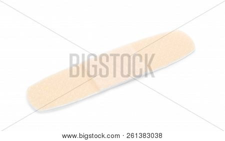 Adhesive Plaster On White Background. Medical Item