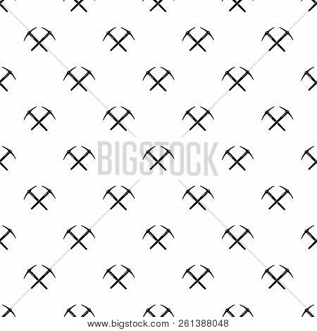 Mining Pickaxe Pattern Vector Seamless Repeating For Any Web Design