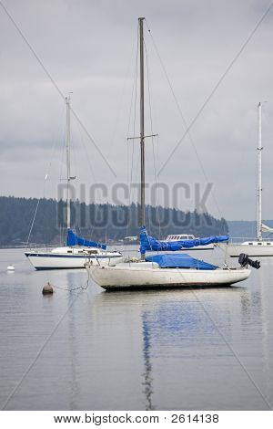 Sejlbåd på behov i Puget Sound