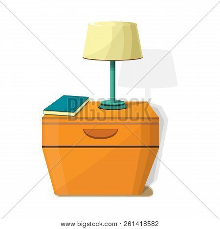 Night Stand Lamp Icon. Cartoon Of Night Stand Lamp Icon For Web Design Isolated On White Background