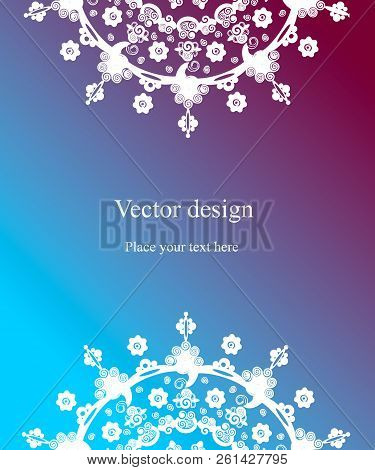 Geometric Abstract Poster With Round Elements. Vector Illustration.