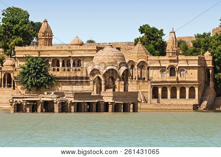 Gadsisar Gadisagar Lake In Jaisalmer, Rajasthan, India
