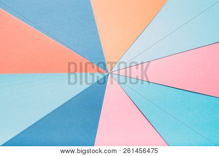 Multicolor Construction Paper Combination. Abstract Geometrical Background. Mute Unsaturated Pastel 