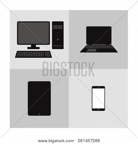 Set Of Smart Devices Ps Laptop Tablet Smartphone
