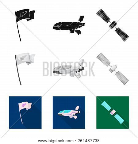 Vector Illustration Of Mars And Space Icon. Collection Of Mars And Planet Stock Symbol For Web.