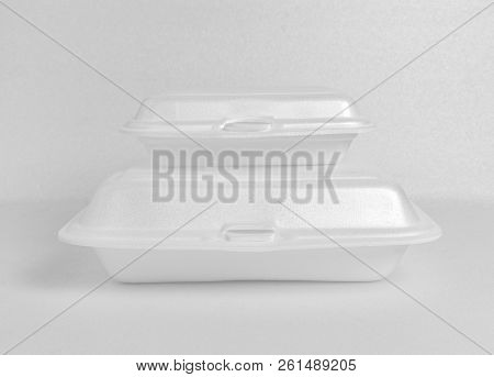 White Foam Food Box