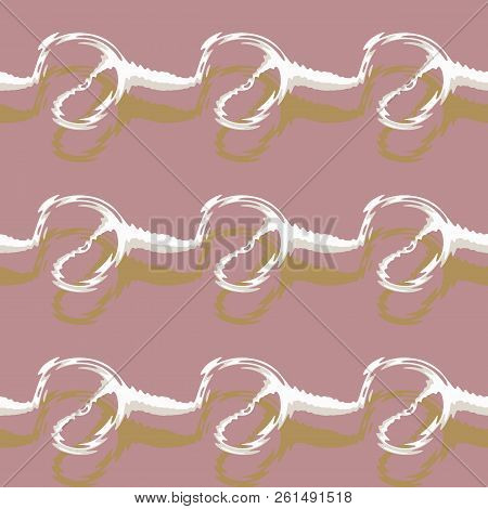 Seamless Pattern Background Of Multicolored Lines With Scribbler.