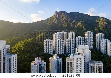 Wong Tai sin, Hong Kong, 13 September 2018:- Lion rock mountain