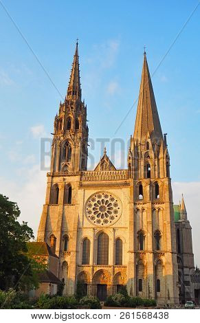 View Of The Cathedral Notre-dame De Chartres Ind Chartres In Eure Et Loir Department Of Loire Valley