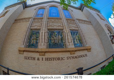 Washington Dc, Usa - September 5, 2018: Facade Of The Sixth & I Historic Synagogue, A Center For Art