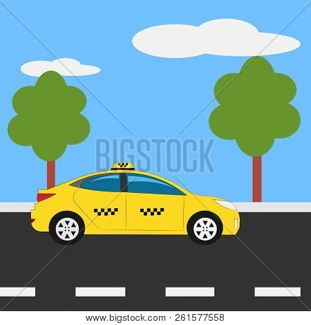 Taxi Icon, Taxi Icon Vector, Taxi. Vector Illustration.