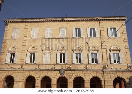 town hall of Monteprandone, marche region, Italy