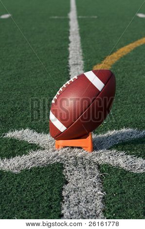 American Football bereit für Kick-Off