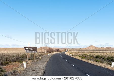 Victoria West, South Africa, August 7, 2018: Landscape On Road R63 Between Victoria West And Loxton 