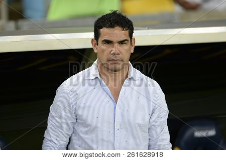 Rio, Brazil - October 04, 2018: Richer Paez Coach In Match Between Fluminense And Deportivo Cuenca B