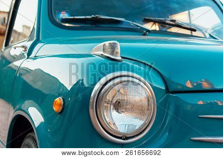Montagnana, Italy August 27, 2018: Retro Car Fiat 600 1955 Release.