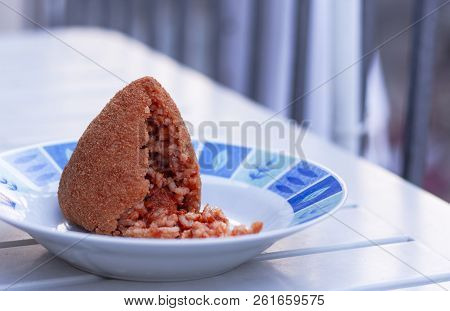 Sicilian Snack Of Rice 