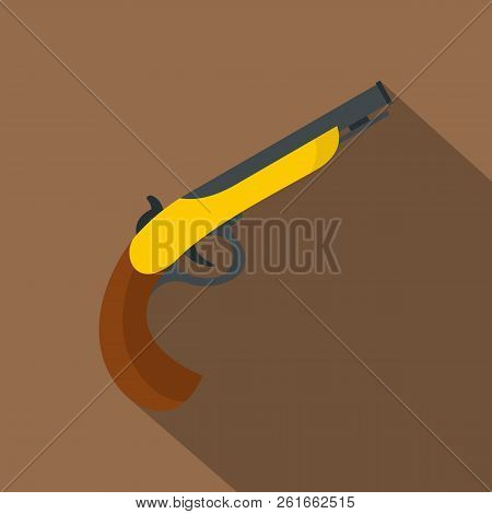 Gun Icon. Flat Illustration Of Gun Icon For Web