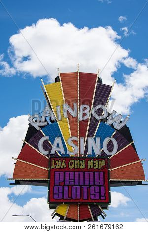 May 10 2017 - West Wendover, Utah: The Rainbow Casino, Located In West Wendover, A Town On The Utah 