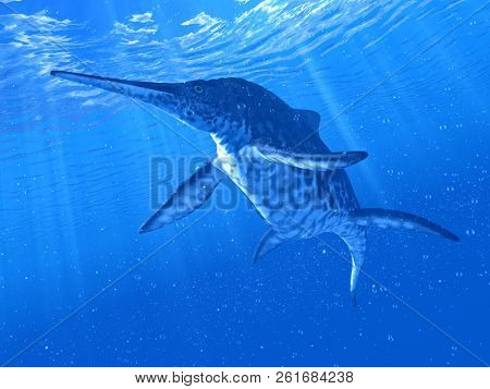 3d rendered illustration of a Shonisaurus
