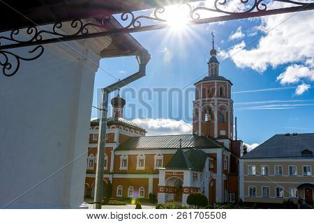 Vyazemsky Ioanno-predtechensky Monastery. Church. Autumn Day In Russia