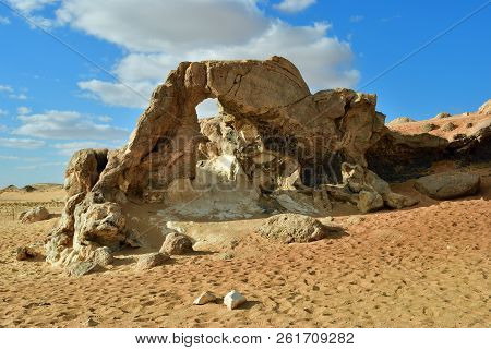 The Sahara Desert, Western White Desert, Gabel El Cristal, Cristal Mountain. Egypt. Africa. Natural 