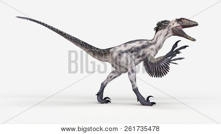 3d rendered illustration of a deinonychus